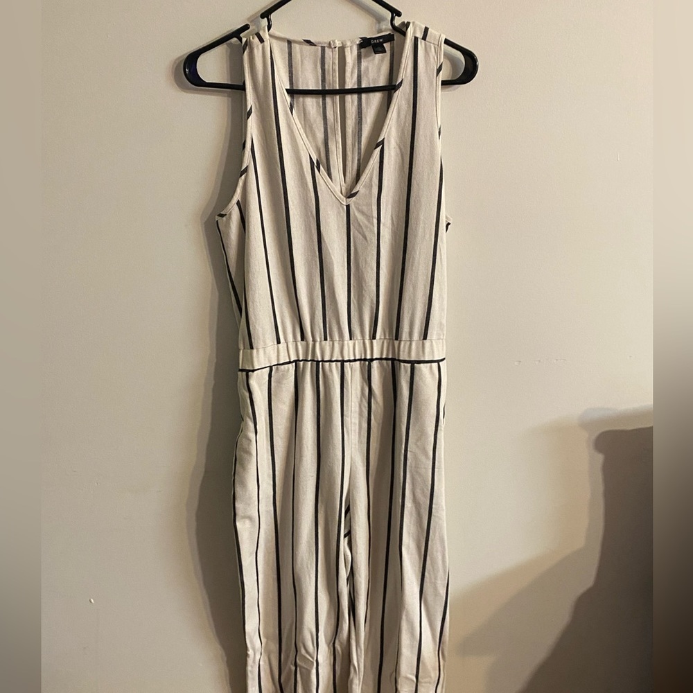 DREW sleeveless striped jumpsuit